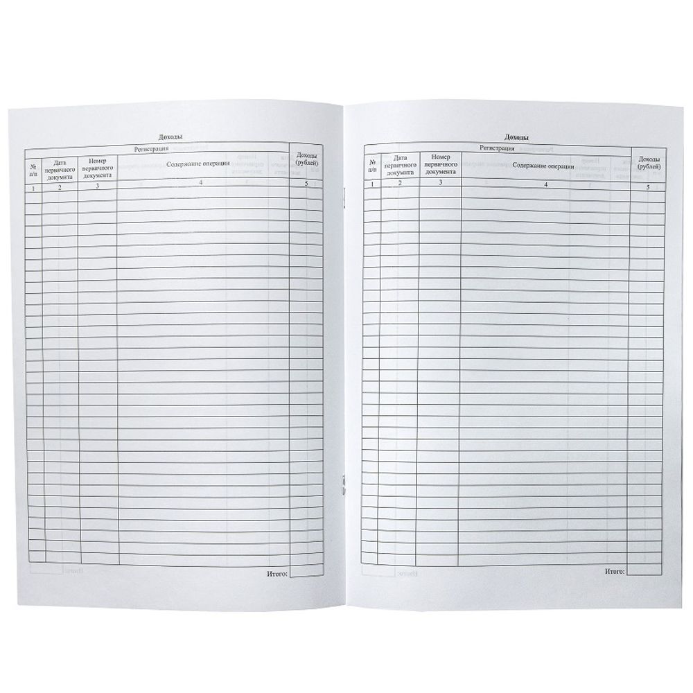 Книга учёта доходов ИП применяющих патентную систему налогооблож. А4, 24л., Алладин