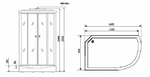 Душевая кабина Niagara Ultra NG-903-01L 120x80 с гидромассажем