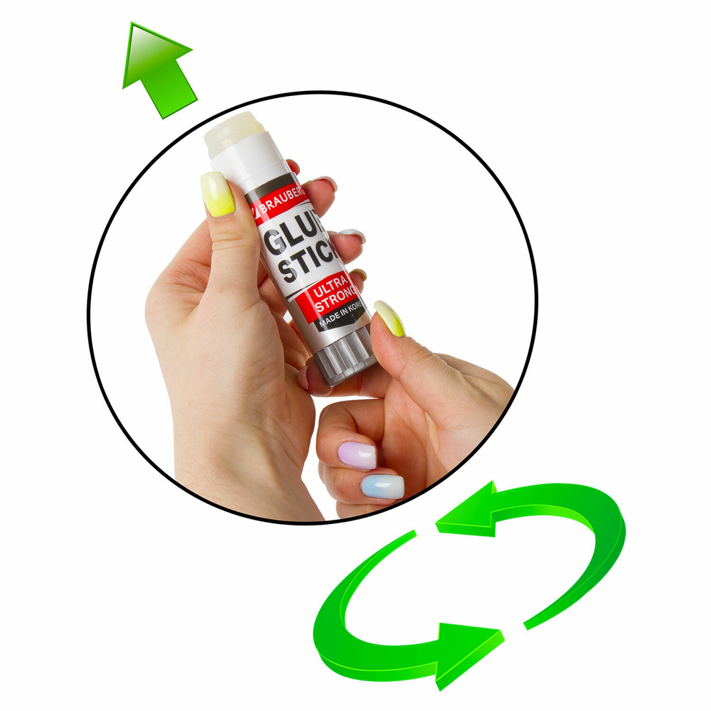 Клей-карандаш 36 г BRAUBERG ULTRA STRONG усиленная ФОРМУЛА ЮЖНАЯ КОРЕЯ 1 штука в пакете (18 штук в упаковке)