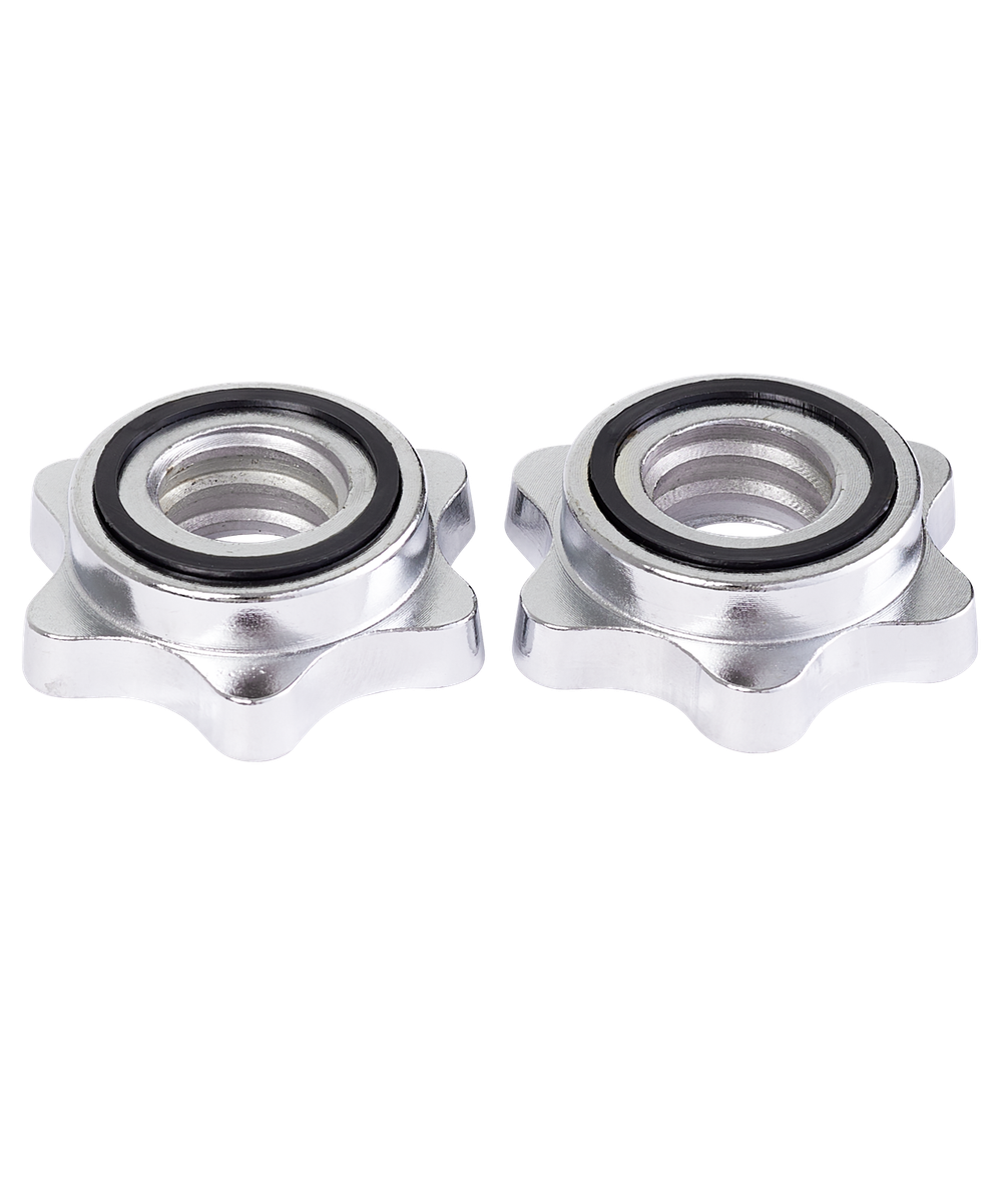 Замки для грифа BB-108, d=26 мм, металлические, хромированный, 2 шт