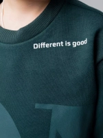 Свитшот для мальчика спортивный зеленый