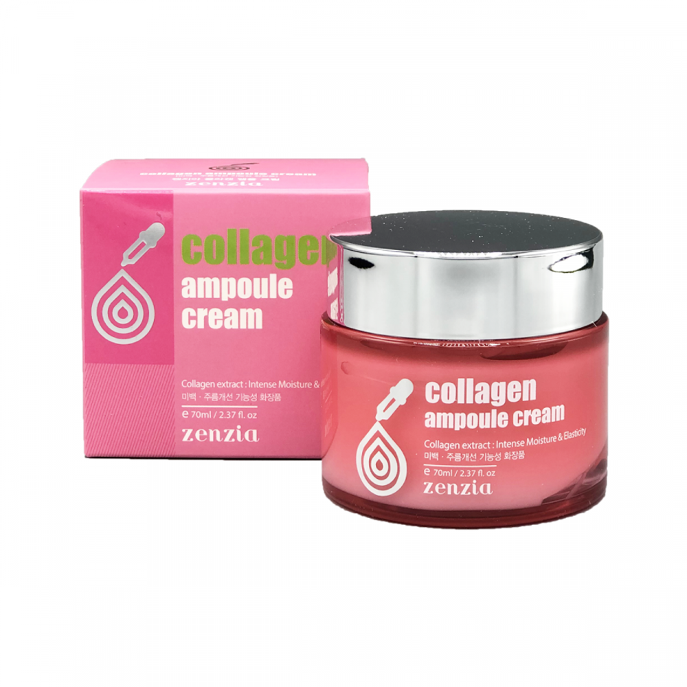 ZENZIA Collagen Ampoule Cream Крем для лица с коллагеном 70мл
