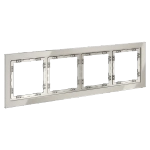 Рамка стеклянная VOLTUM S70 на 4 поста, (кашемир, стекло)