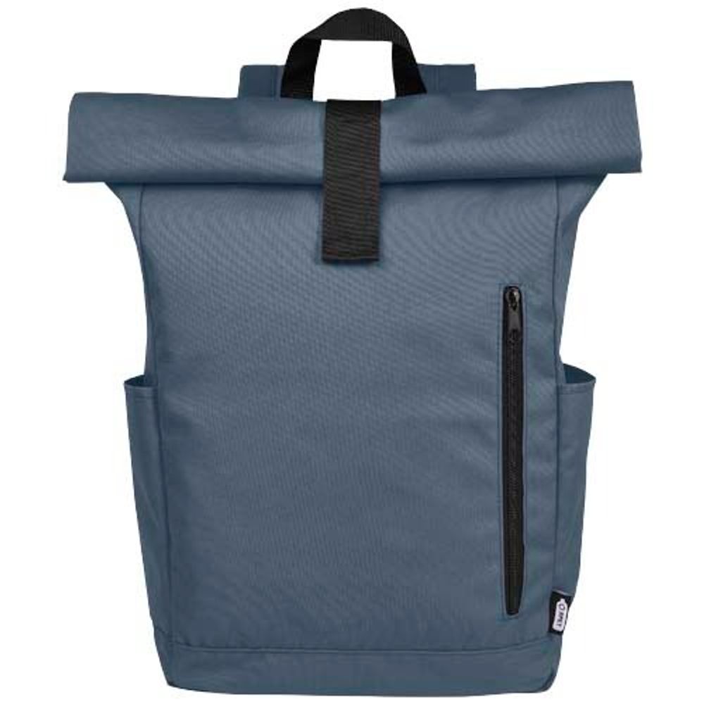 Рюкзак Byron 15,6" объемом 18 л со скручиваемым верхом, изготовленный из переработанного ПЭТ по стандарту GRS