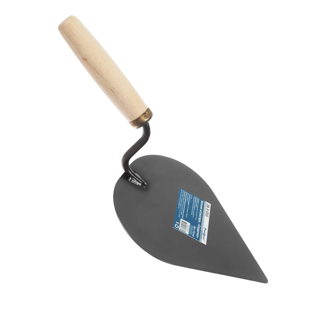 Кельма штукатура "Сердечко", углеродистая сталь, дерев. рукоятка, 175х150мм, (шт.) 28-3-055