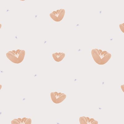 Розовые абстрактные цветы на светлом фоне