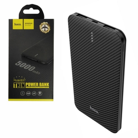 Внешний Аккумулятор (Power Bank) Hoco B37 5000 mAh (1A, 2USB, MicroUSB) Черный