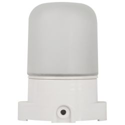 Светильник ЭРА НББ 01-60-001 для бани и сауны полиамид/стекло прямой IP65 E27 max 60Вт белый НПБ400 | Светильники ЖКХ РБ