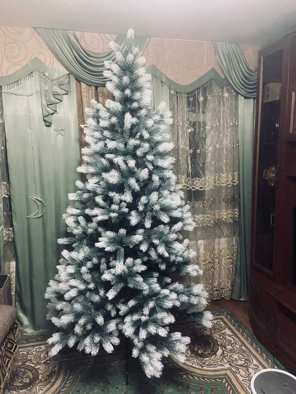 Ель Искусственная Царь елка Алиса бело голубая 220 см