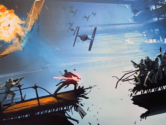 Картина Звездные Войны схватка на мосте