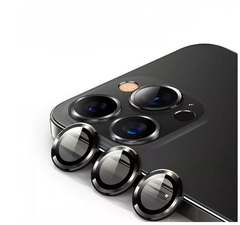 Защитное стекло для камеры Camera Film для iPhone 15 Pro / iPhone 15 Pro Max (комплект из 3 шт.) (Черная рамка)