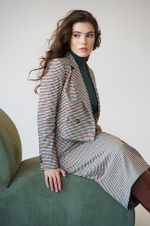 4794 Юбка женская (зеленая клетка)