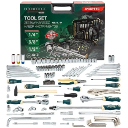 Набор инструментов 142+6пр. 1/4"3/8"1/2"(6гр.) RockFORCE LIGHT RF LIGHT-41421+6