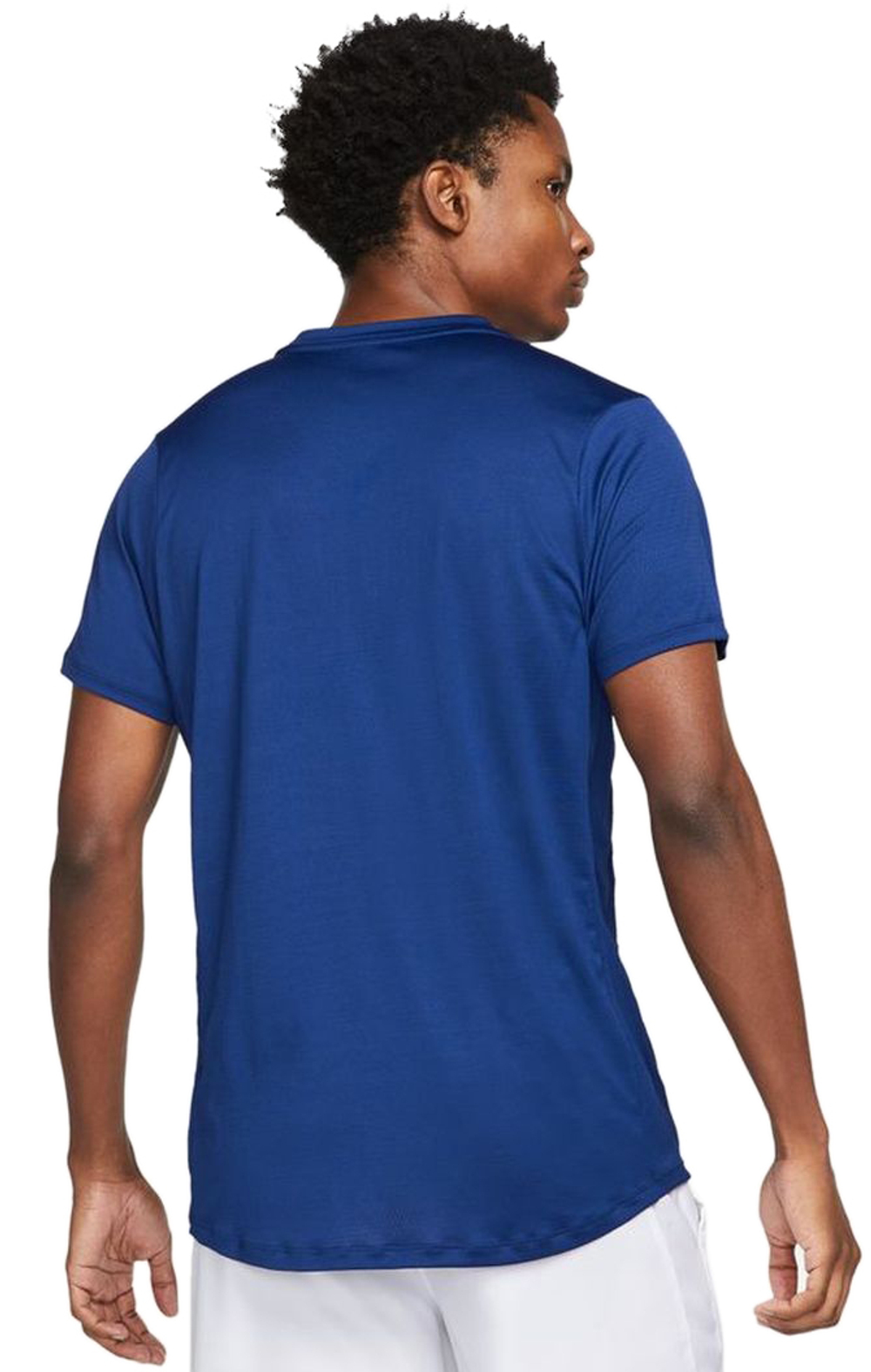 Мужское теннисное поло Nike Men's Court Dri-Fit Advantage Polo - deep royal blue/white
