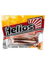 Виброхвост Helios Shaggy 5,12"/13 см Black & White 5шт. (HS-18-023)