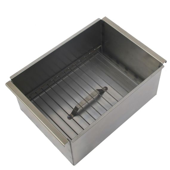 Коптильня двухъярусная Тонар с поддоном для сбора жира 380х280х170 (сталь 1,5 мм) (К-003)