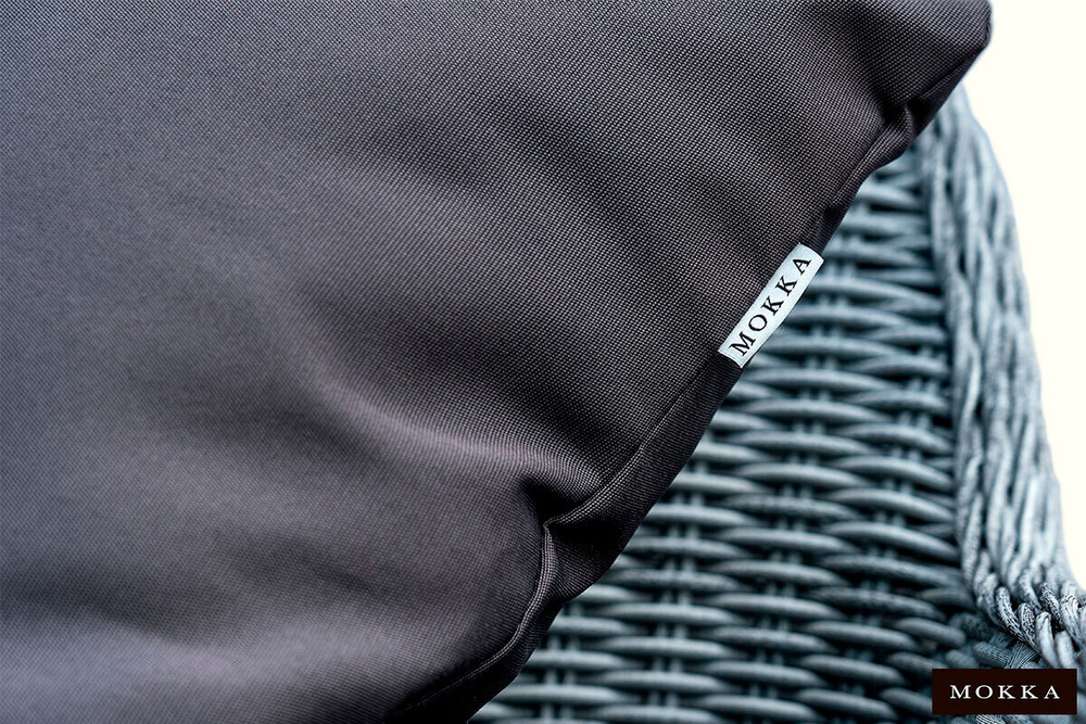 Комплект плетеной мебели MOKKA RIMINI (стол кофейный, 2 кресла, диван 2 х-местная), серо-коричневый