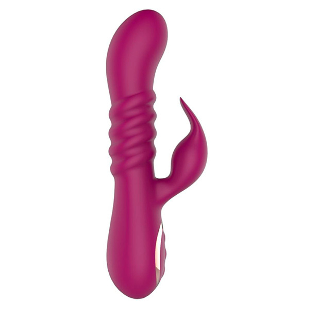 Сливовый вибратор-кролик 20см Anasteisha Pistil AN014