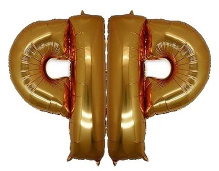 Буква "Ф" золото 102 см