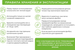 Мяч для фитнеса «ФИТБОЛ-75» Bradex SF 0719 с насосом, фиолетовый