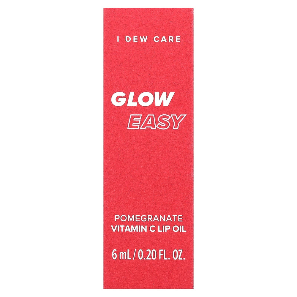 I Dew Care, Glow Easy, масло для губ с витамином С, гранат, 6 мл (0,20 жидк. унции)