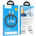 Кабель Lightning -TypeC HOCO U121 PD 27W (черный) 1м