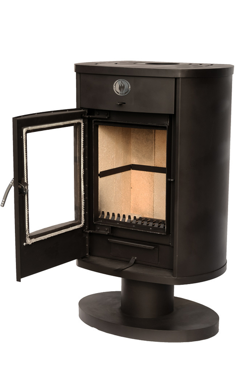Печь-камин стальная "Сибирь" 10 кВт