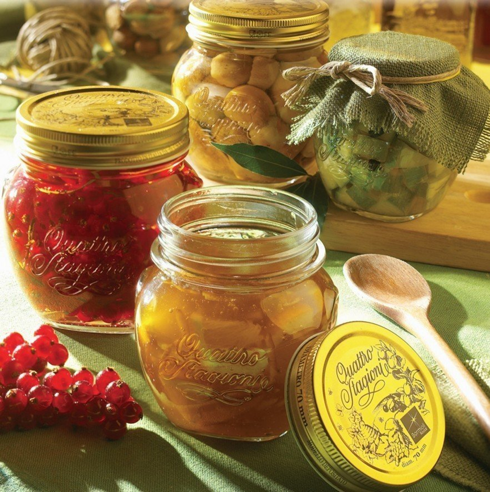 Банка для консервирования Anfora с крышкой 0.3л Bormioli Rocco Quattro Stagioni