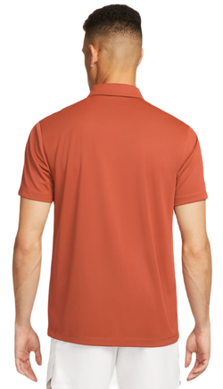 Мужское теннисное поло Nike Court Dri-Fit Solid Polo - rugged orange/white