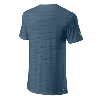 Мужское теннисное поло Wilson Rapide Seamless II T-Shirt Men - Blue