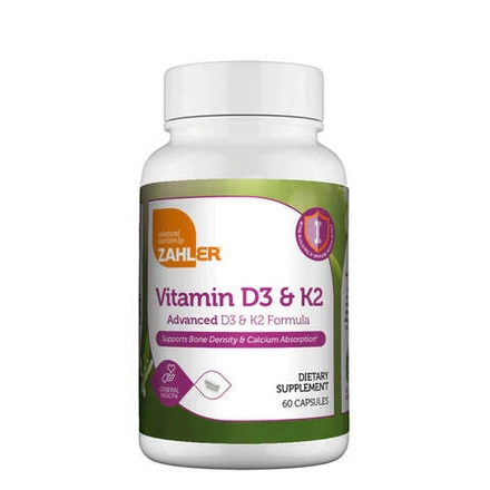 Vitamin D3 & K2 60 капсул Zahler