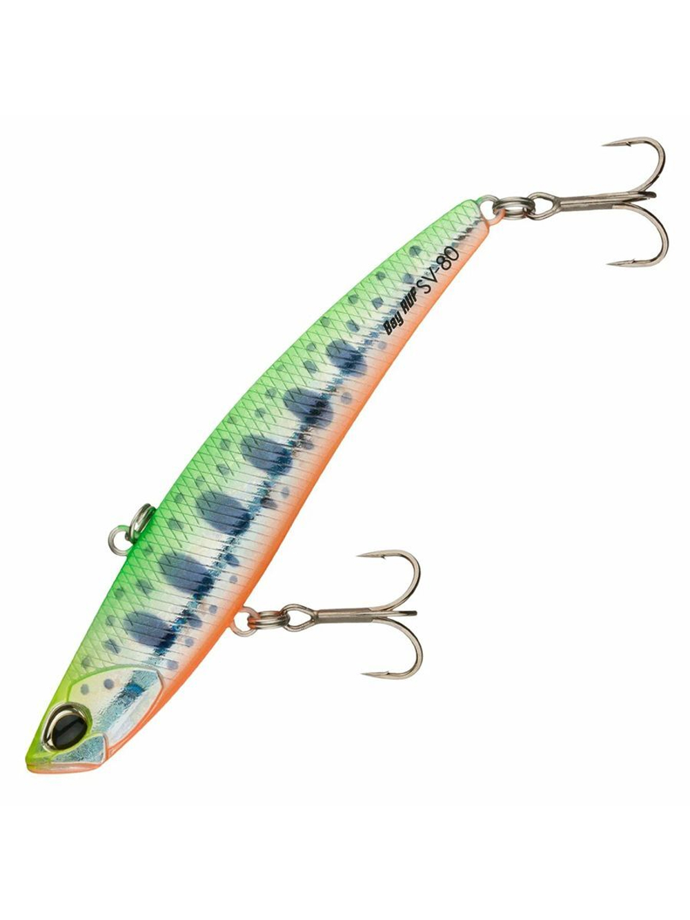Воблер DUO Bay Ruf SV Vibe 80S, ADA4062 Chart Back RB, 80 мм, 15 г, тонущий, виб