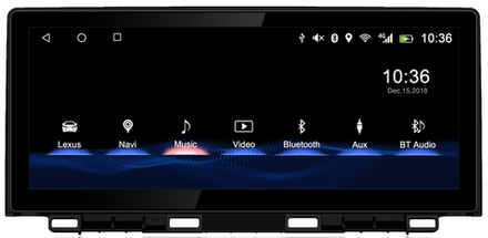 Магнитола для Lexus NX200, NX300 2017-2021 (без 360) - Carmedia BNR-18NXQ монитор 10.25" на Android 10, CarPlay, 4G SIM-слот, 8/128Гб