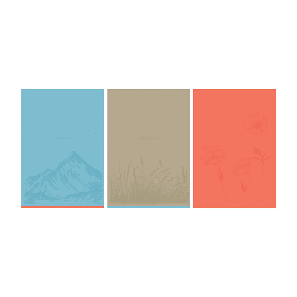 Тетрадь 96л., А4, клетка BG "Monocolor. Serenity", выб. лак