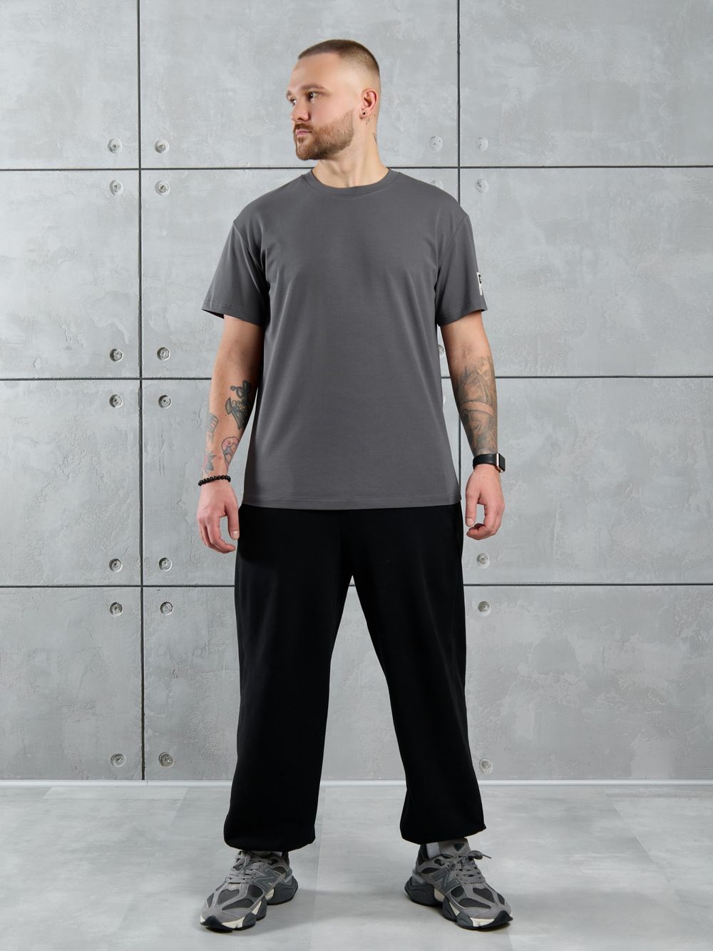 Фуфайка (футболка) мужская Арчи-1 Виотекс СЕРЫЙ