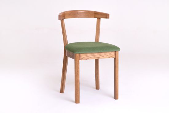 Стул Бари (дуб тон Светлый дуб, ткань  002 - Galaxy Green)