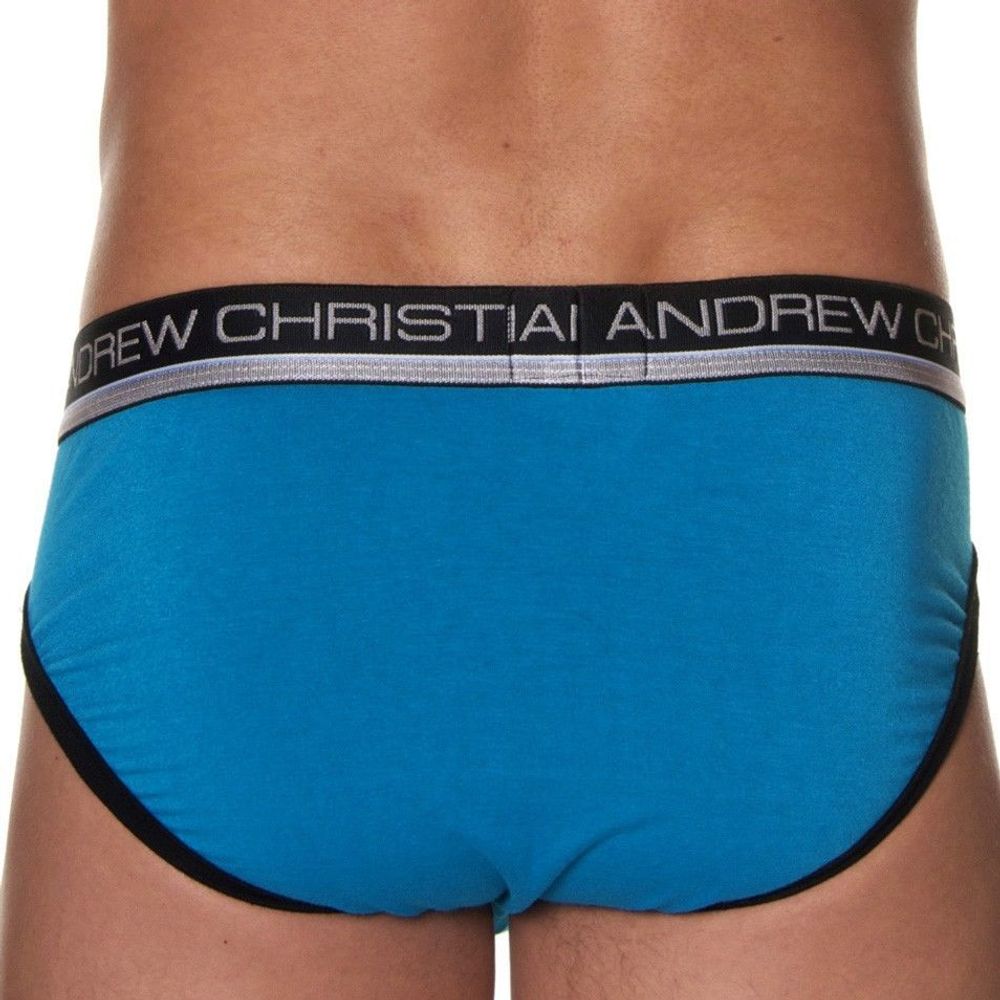 Мужские трусы брифы темно-синие Andrew Christian Air Sculpt Brief Navy AC3-M114