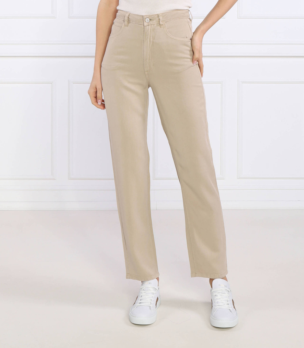 джинсы mom jean GUESS - бежевый(W2GA21 WDP85)