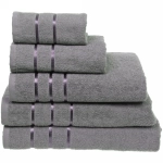 Полотенце махровое 50*90см «LUNA» цвет серый 10330 плотность 360гр/м2