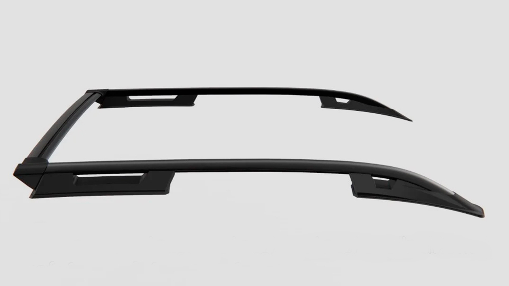 Рейлинги Can Otomotiv на крышу MITSUBISHI L200 2006-2015 (Falcon с поперечиной, Алюминий, Сверление кузова, черный) арт.MIL2.73.1902