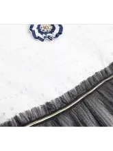 Комбинированное платье с кружевом REMIX