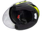 Шлем мото открытый HIZER J222 №2 (L) black/yellow (2 визора)