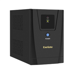 Источник бесперебойного питания Exegate EP285504RUS ИБП ExeGate SpecialPro UNB-1600.LED.AVR.C13.RJ.USB &lt;1600VA / 950W, LED, AVR, 6*IEC-C13, RJ45 / 11, USB, Black&gt;