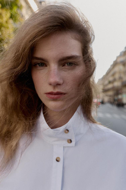 ZARA РУБАШКА ИЗ ПОПЛИНА С ОБЪЕМНЫМИ РУКАВАМИ, БЕЛЫЙ