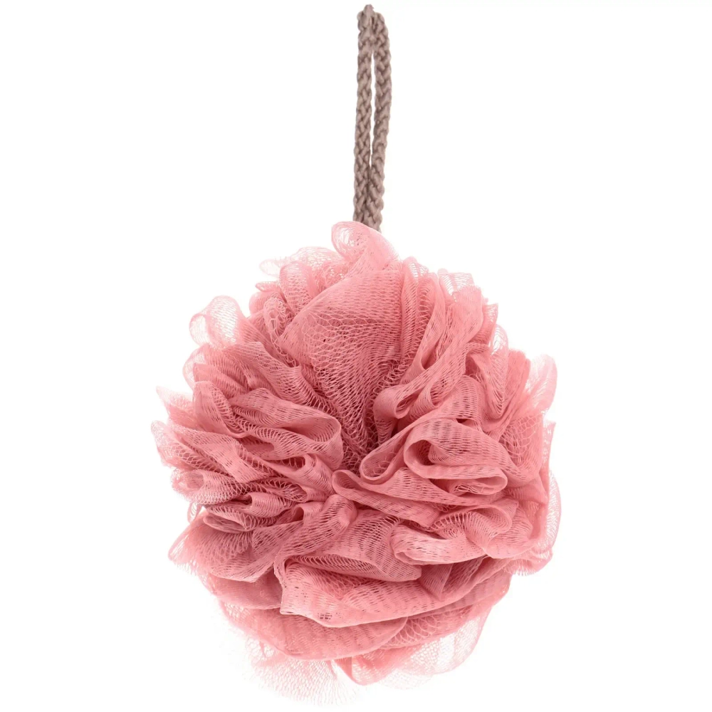 Мочалка нейлоновая «Premium - LOFT», цвет розовый, D-12см, 50гр