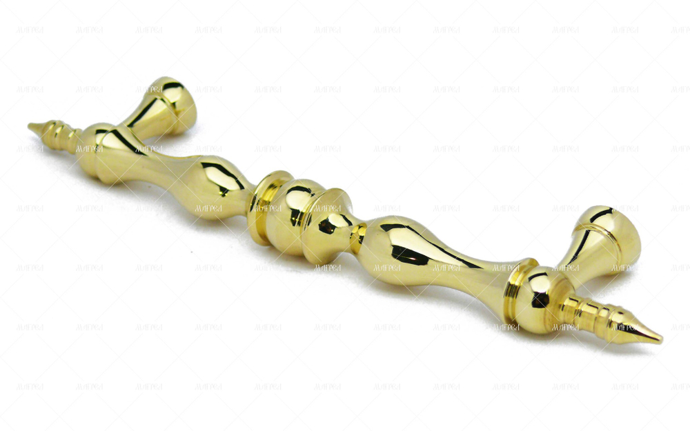 Ручка рейлинг мебельная красивая латунная