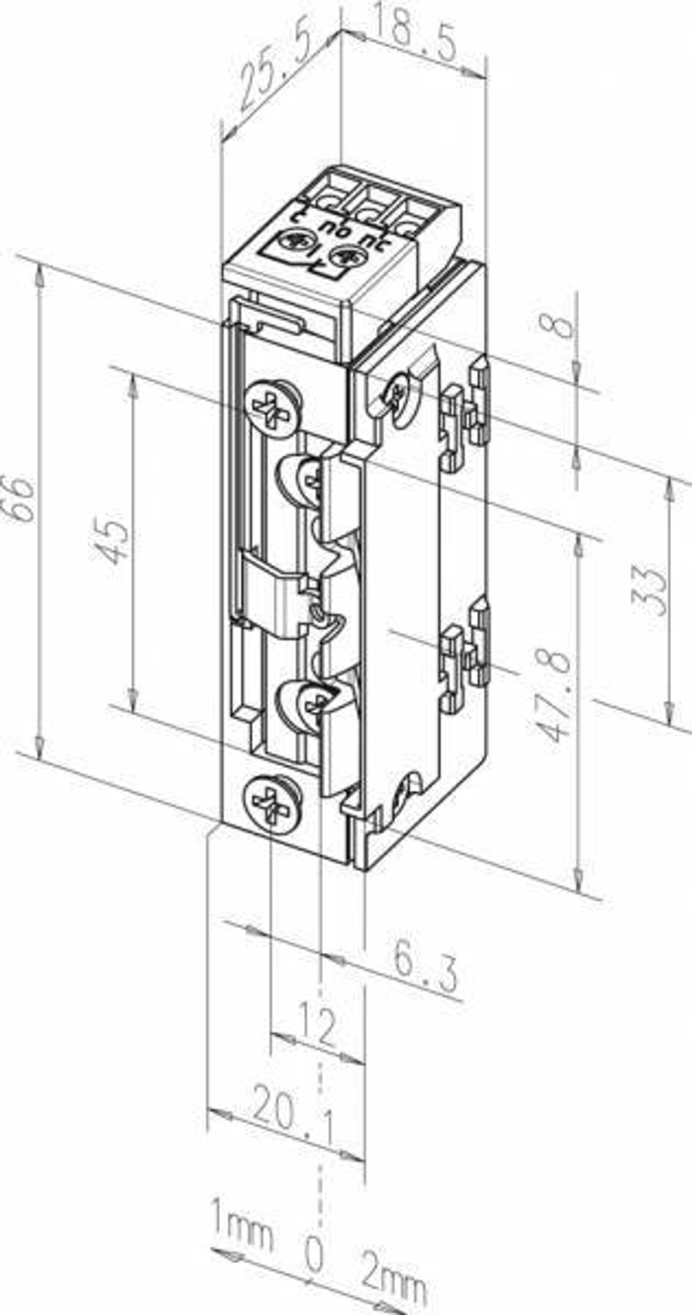 Электромеханическая защелка effeff 118E.23