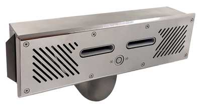 Узкий противоток с двумя соплами с пьезокнопкой AISI 316