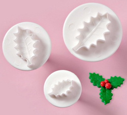 Набор плунжеров кондитерских  «Листик Дуб», 3 шт, d=7/6,5/5 см