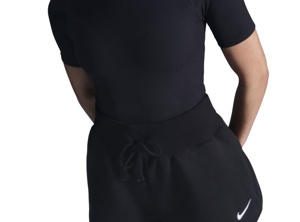 Женские шорты теннисные Nike Sportswear Phoenix Fleece - черный/парус